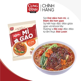 Mì gạo Cung Đình Kool hương vị Bò Hầm kiểu Đài Loan Gói 75gr