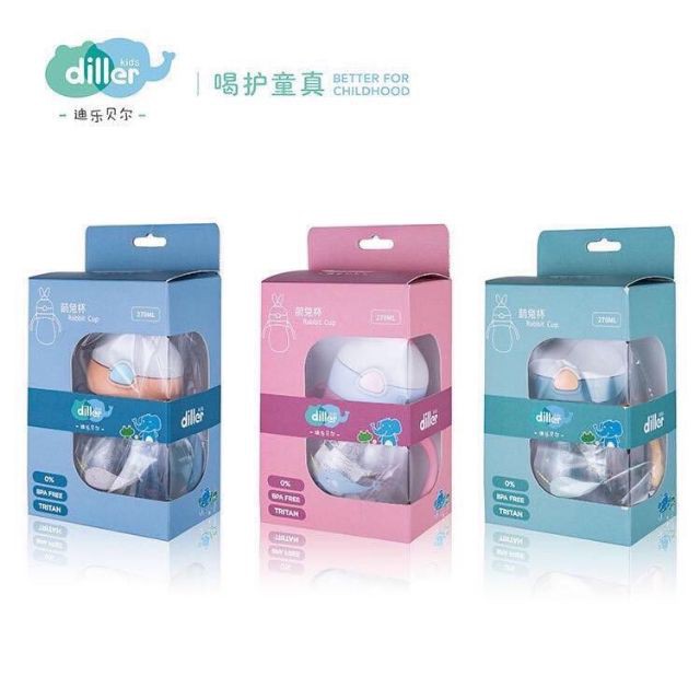 Bình tập uống nước chống sặc hình tai thỏ ngộ nghĩnh cho bé