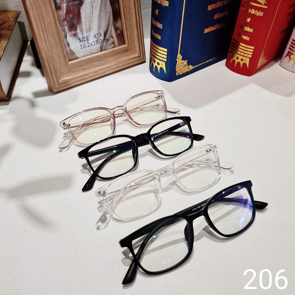 Gọng kính Lilyeyewear nhựa dẻo kiểu dáng hàn quốc thời trang nam nữ 206