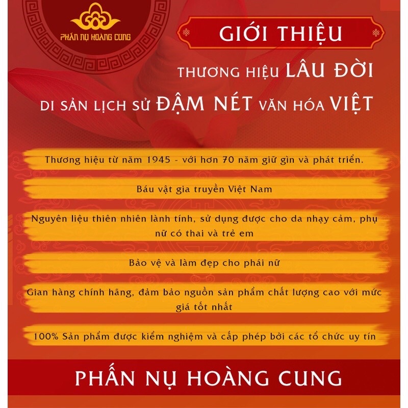 Phấn chống lão hoá Phấn Nụ Hoàng Cung nụ lớn màu trắng 25gr