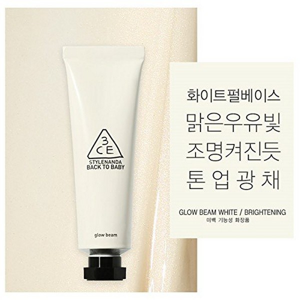 Kem Lót Tăng Độ Căng Bóng Cho Da 3CE Stylenanda Back To Baby Glow Beam