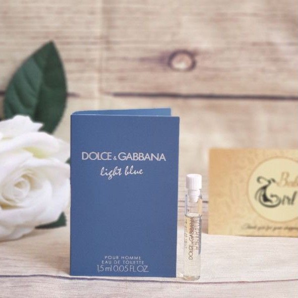 Mẫu Thử NƯỚC HOA NAM LIGHT BLUE POUR HOMME CỦA HÃNG DOLCE&GABBANA 1,5ml | Thế Giới Skin Care