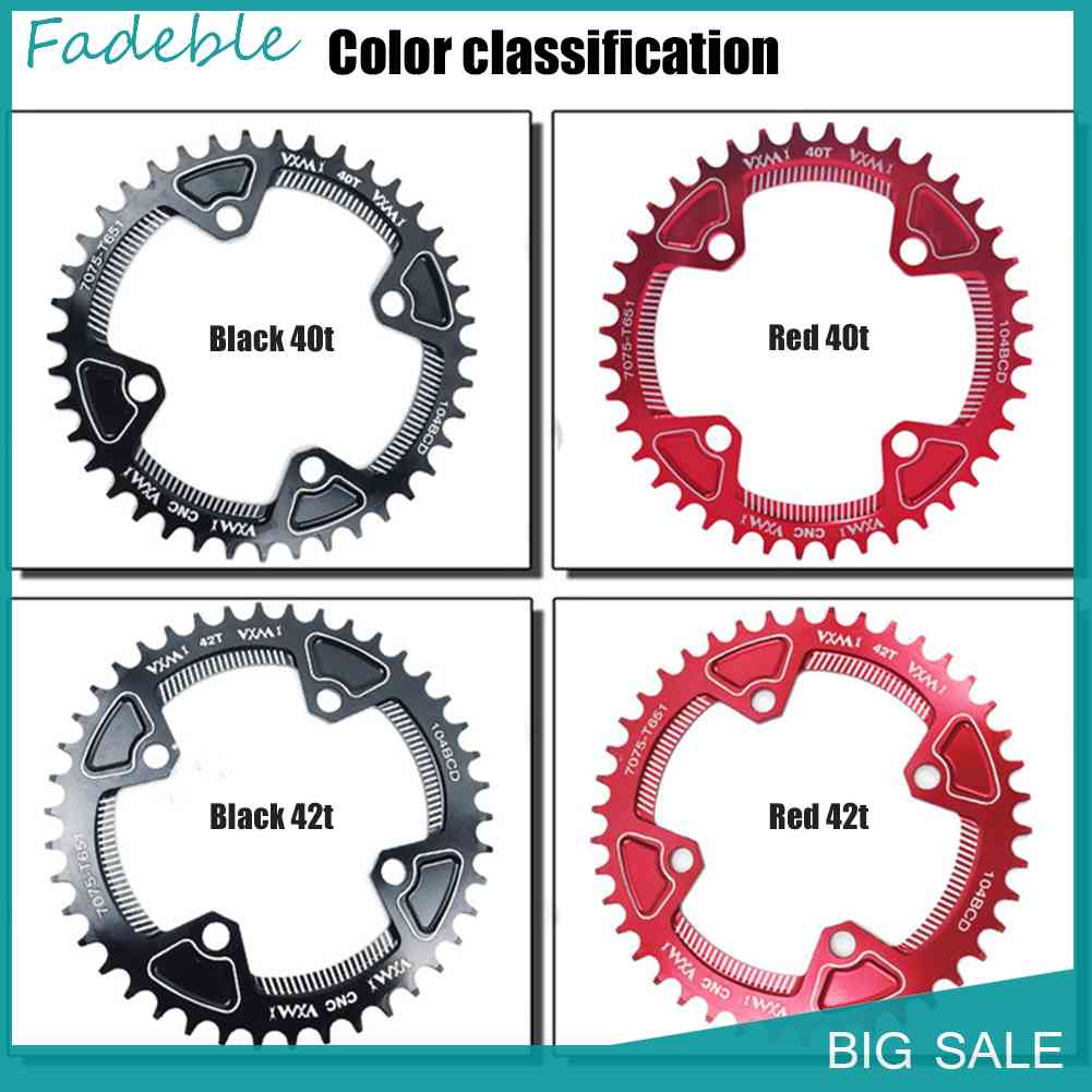 Đĩa Xích Xe Đạp Leo Núi Vxm 104BCD 40T/42T