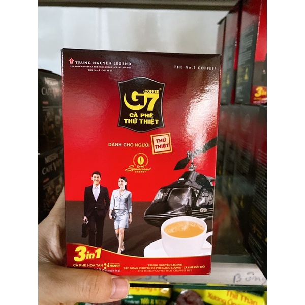 Cà phê hoà tan G7 gói dài 3in1/ Cà phê Trung Nguyên
