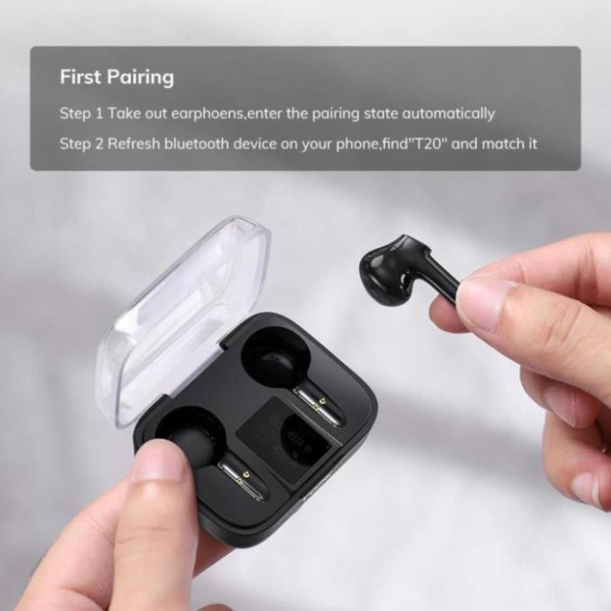Tai nghe Bluetooth không dây hãng TOPK T20 TWS True Wifi TPHCM | BigBuy360 - bigbuy360.vn