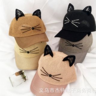 Mũ lưỡi trai tai mèo cute