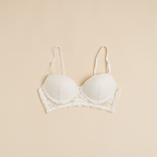 Áo ngực không gọng Lamluy Lamluy Bra Ren Trắng nâng ngực tốt