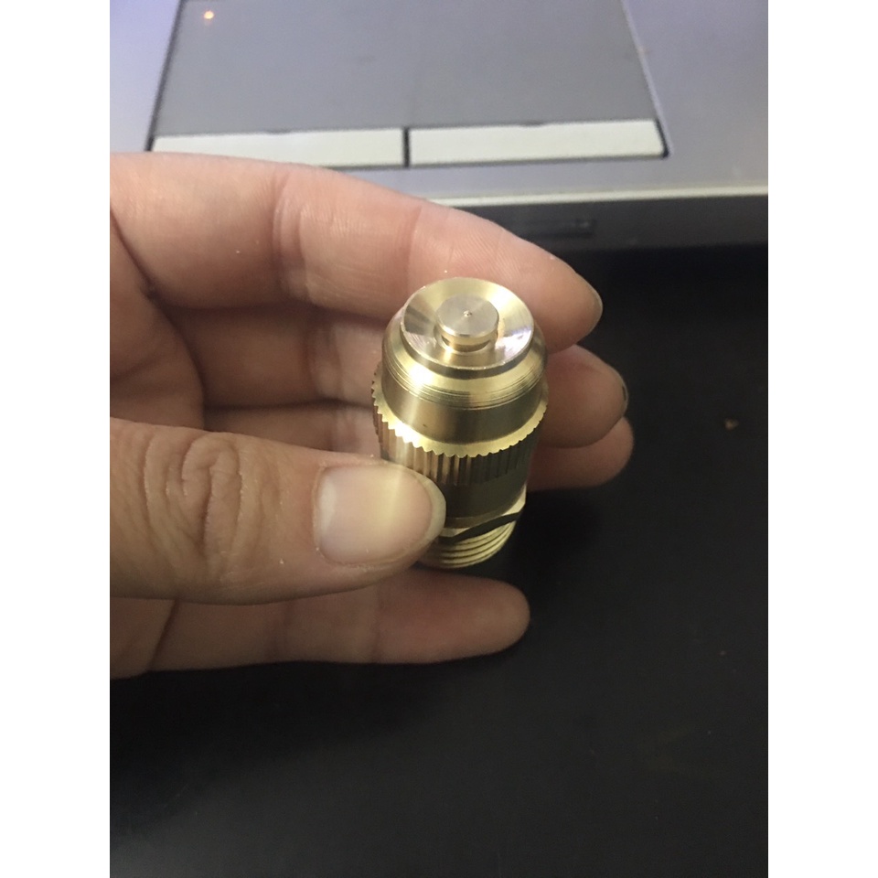 Béc tưới đồng 2 trong 1 chân ren 21mm có kèm lọc, Béc đồng tưới 2 trong 1 chân ren 21mm có kèm T, cút, nối