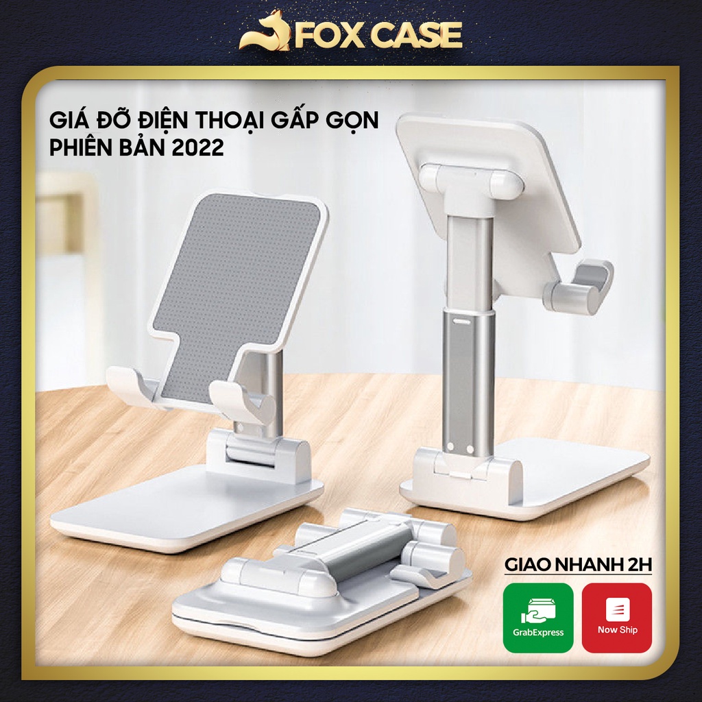 Giá đỡ điện thoại gấp gọn để bàn, kệ điện thoại gấp gọn để bàn đa năng, giá đỡ ipad, giá đỡ máy tính bảng - Fox Case