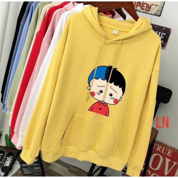 Áo hoodie cậu bé má đỏ chất nỉ bông dày siêu ấm, phù hợp cho các bạn đi dạo phố, hẹn hò, đi học, du lịch.