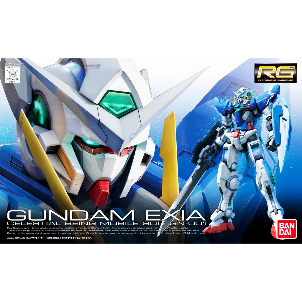 Mô hình lắp ráp Gundam Bandai RG 15 Gundam Exia