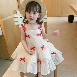 Đầm công chúa đính nơ xinh xắn cho bé gái