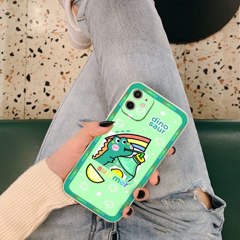 ỐP IPHONE KHỦNG LONG CHIBI DỄ THƯƠNG ốp lưng godzilla summer vuông 6/6plus/7plus/8/8plus/x/xr/xs/11/12/13/pro/max