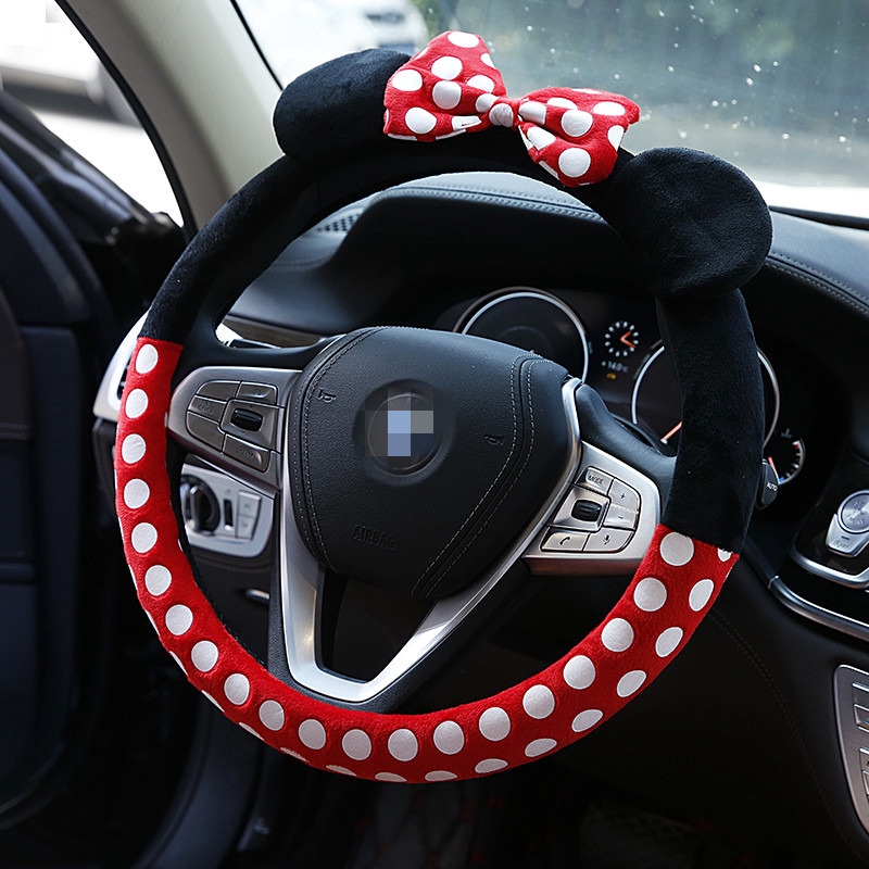 Bọc Vô Lăng Xe Hơi Hình Chuột Mickey Dễ Thương