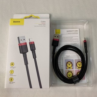 [GIÁ SỐC] Cáp sạc IPHONE, truyền dữ liệu tốc độ cao Baseus Cafule Lightning ( 2.4A, Sạc nhanh, Siêu bền)