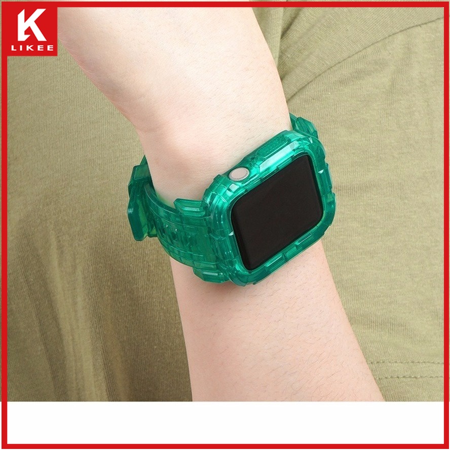 Ốp Bảo Vệ Đồng Hồ Thông Minh 2 Trong 1 2 Trong 1 Cho iWatch 45mm 44mm 42mm 41mm 40mm 38mm