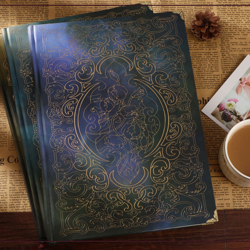 Sổ Tay Nhật Ký Sáng Tạo Phong Cách Châu Âu Cổ Điển Nhiều Màu Sắc