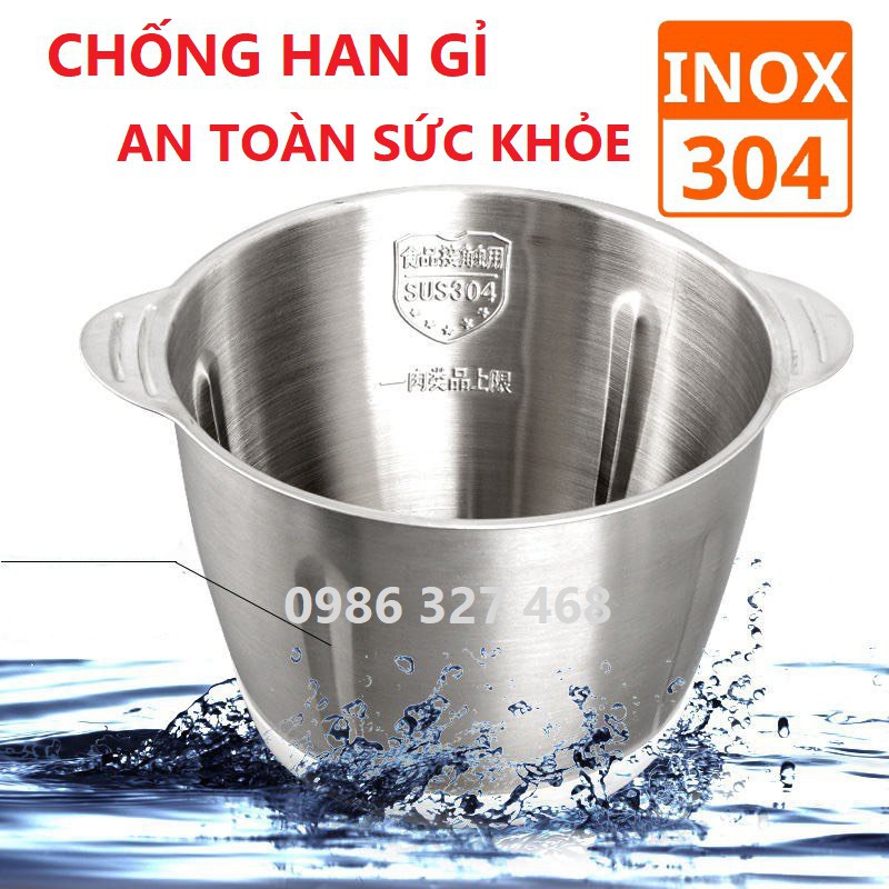 MÁY XAY THỊT LƯỠI DAO KÉP CỐI INOX KITCHEN EXPERT XAY SIÊU KHỎE GIÁ TỐT (sieugiare.shop)