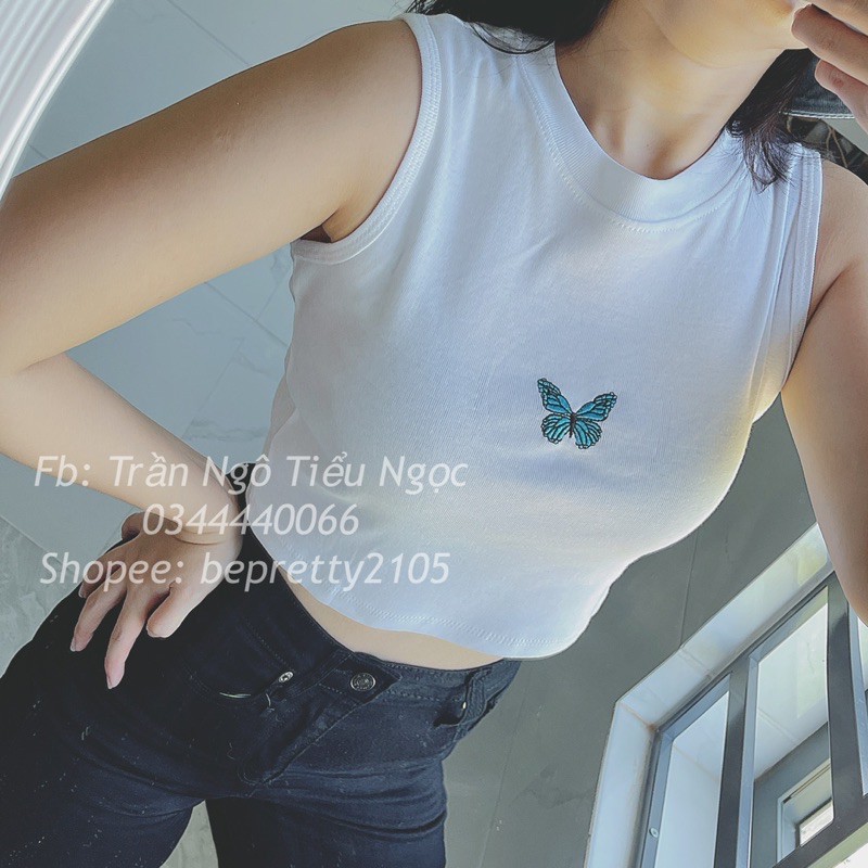 [XẢ KHO] Áo croptop sát nách basic