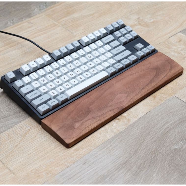Kê tay bàn phím Keychon bằng gỗ Sồi gỗ óc chó tự nhiên - thiết kế chất lượng cao Fullsize / TKL / Compact / 75%