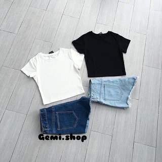 ÁO CROPTOP BASIC TAY NGẮN [GEMI SHOP]