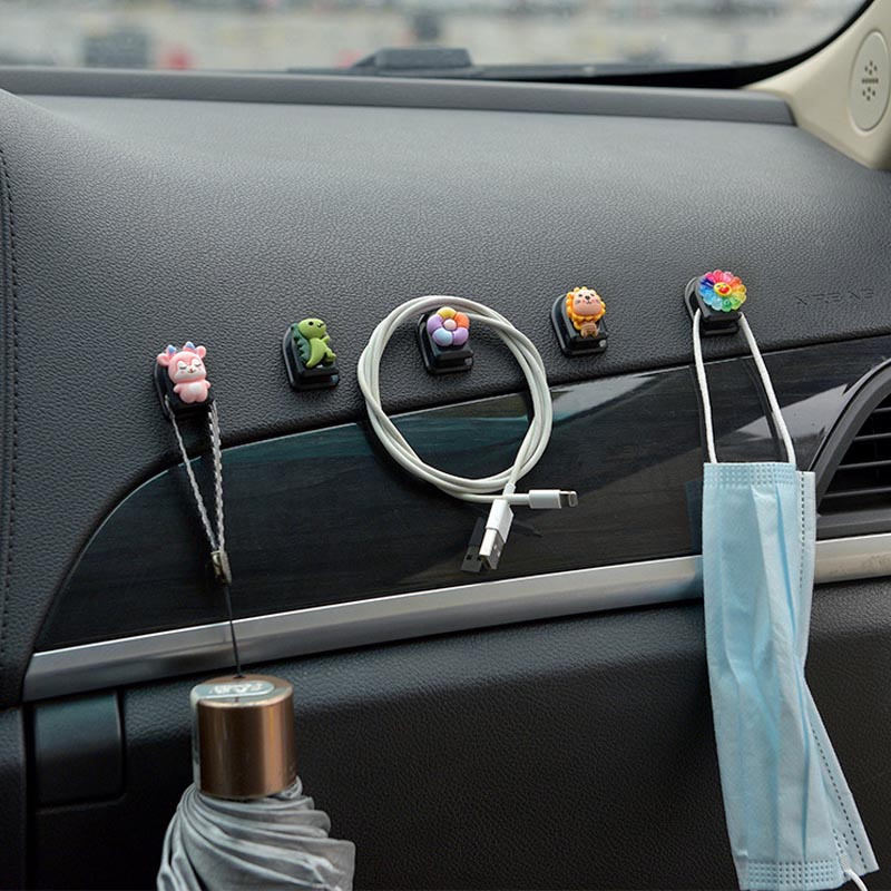 Móc Treo Đồ Dán Tường, Ô Tô - Trang Trí Họa Tiết Hoạt Hình Dễ Thương Đa Công Dụng