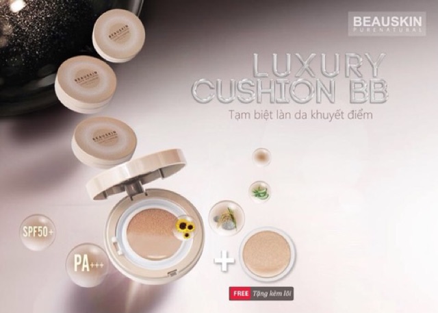 Phấn nước BEAUSKIN che khuyết điểm, kiểm dầu cực tốt