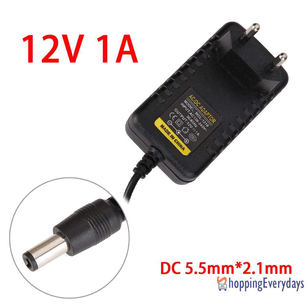 Thiết Bị Chuyển Đổi Nguồn Điện Ac Sang Dc 5.5mmx2.1mm 5.5mmx2.5mm 12v 1a