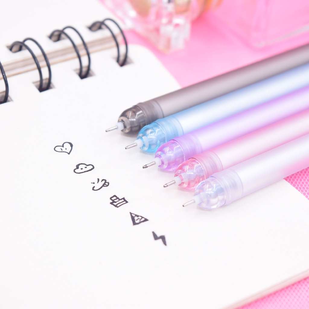 🌟🌟Bút Mực Gel Hình Dreamcatcher Phối Lông Vũ Màu Đen Xinh Xắn