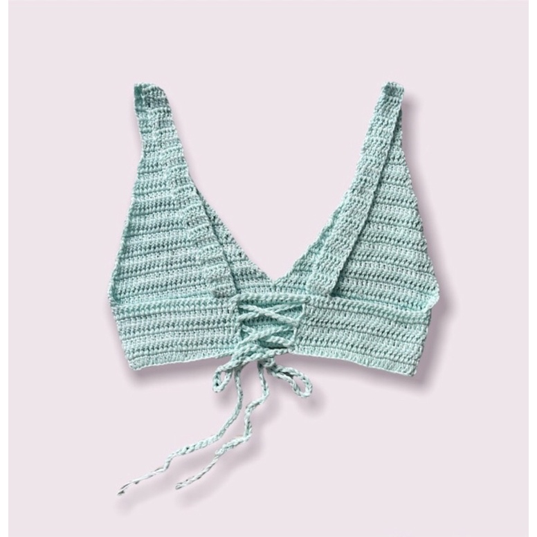 Áo bra len handmade ☘️FREESHIP☘️