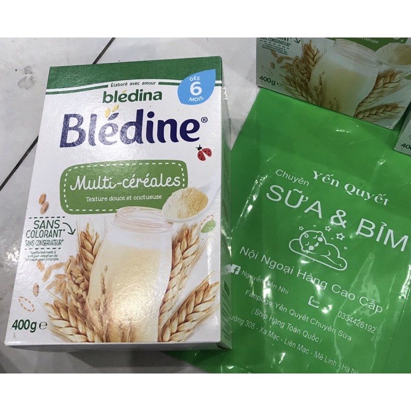 Bột Pha Lắc Sữa Bledine Pháp 400g 6m vị ngũ cốc[ date 1/2022]