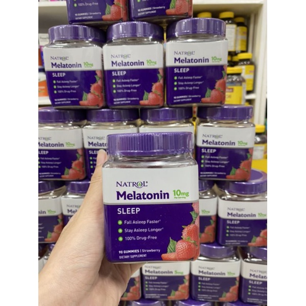 Kẹo ngủ ngon Natrol Melatonin 10mg Sleep Gummies