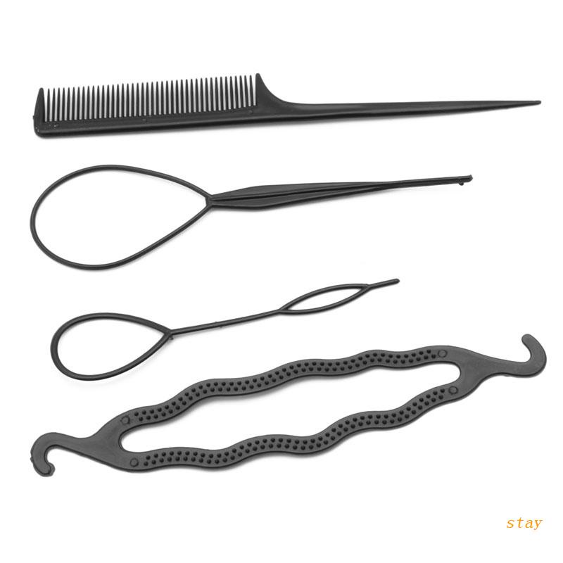 Bộ 4 Dụng Cụ Tạo Kiểu Tóc Thời Trang