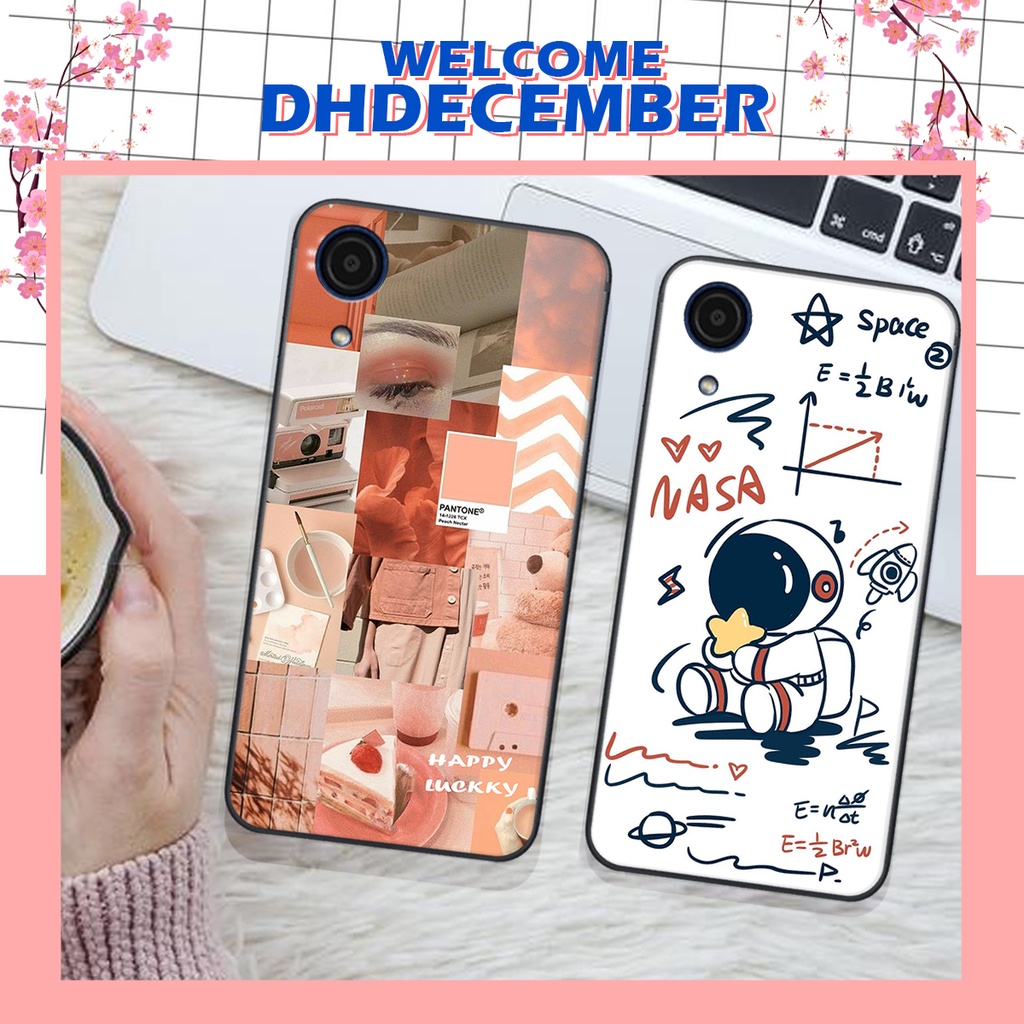 Ốp lưng Samsung  A03 CORE in hình nice ,good luck happy ốp xinh viền dẻo đẹp chất