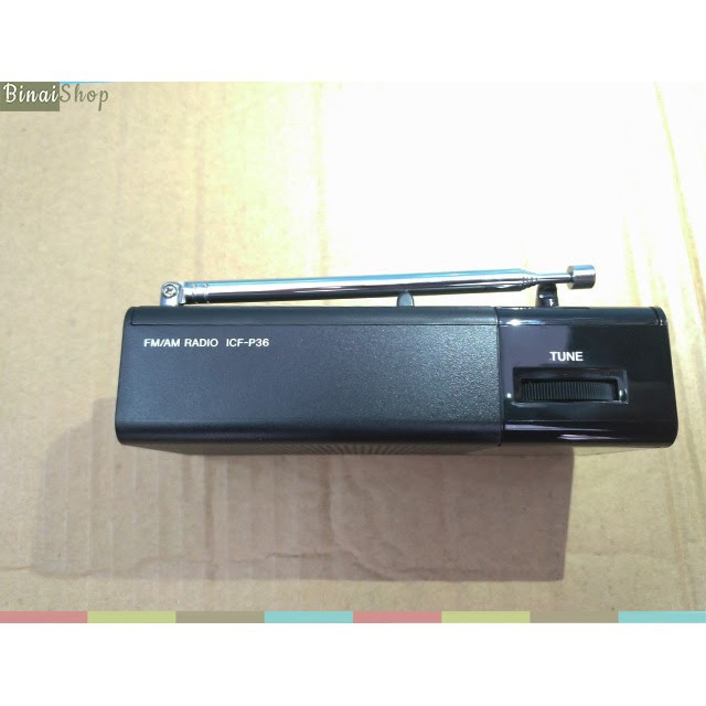 Đài radio bỏ túi chỉnh tay FM, AM Sony ICF-P36  Zfullhộp