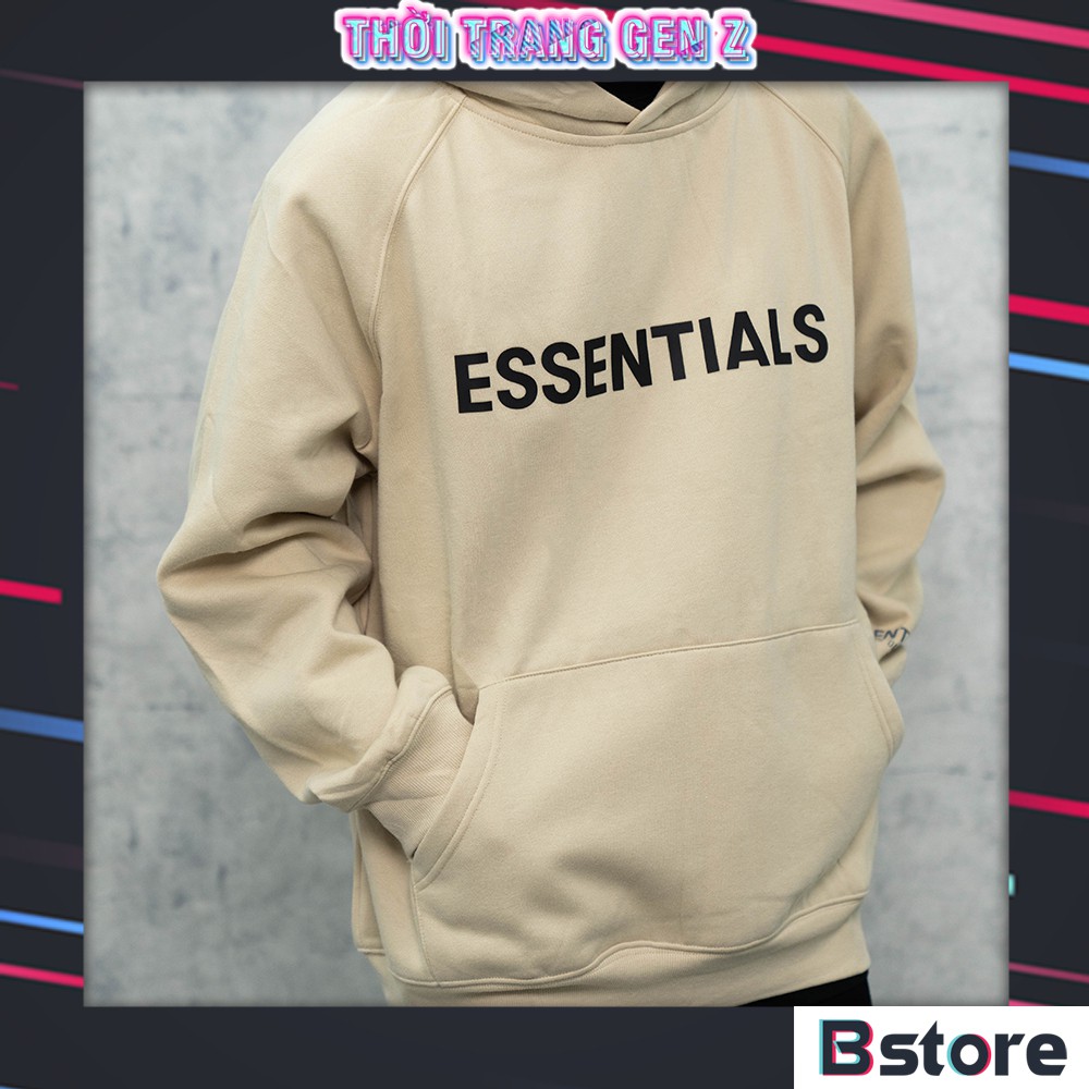 Áo Hoodie Nỉ Cao Cấp Không Xù Unisex Essentials
