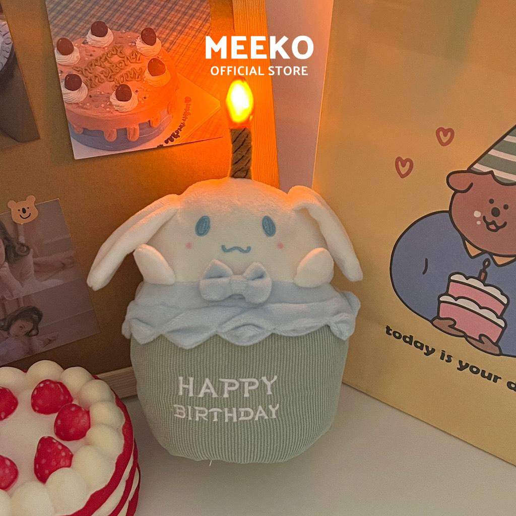 Gấu bông hát mừng sinh nhật Lala Birthday MEEKO Có nhạc + đèn phát sáng