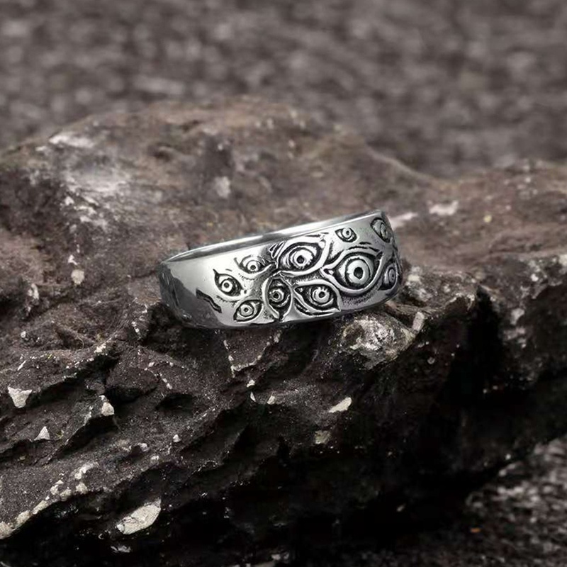 Nhẫn hình đôi mắt phong cách vintage