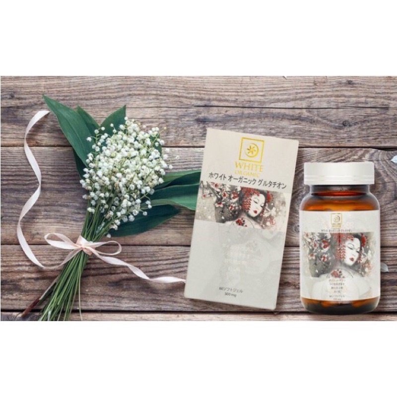 WHITE ORGANIC GLUTATHIONE - VIÊN UỐNG TRẮNG DA, MỜ NÁM kịp