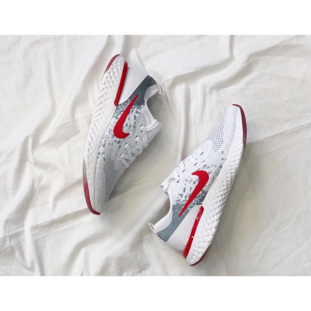 Giày nam nữ Epic React Flyknit cao cấp nhẹ êm gym (Trắng)