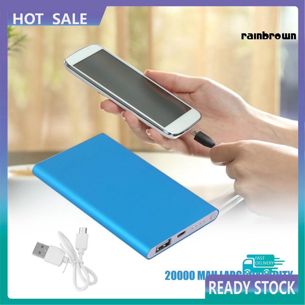 Pin Sạc Dự Phòng 20000mah Thiết Kế Nhỏ Gọn Tiện Dụng Cho Du Lịch / Văn Phòng