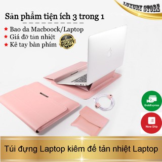 [ 3in1 ]  ⚡ Bao da Macbook Laptop Surface  đa công dụng chống va đập nâng cấp hoàn toàn mới - Da cao cấp