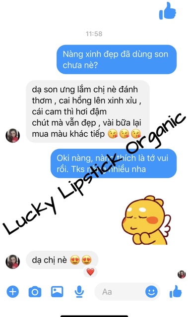 Son dưỡng có màu 💄 Đỏ tươi#28 Lucky Lipstick 🍃 Son thiên nhiên- Son bóng - son không chì