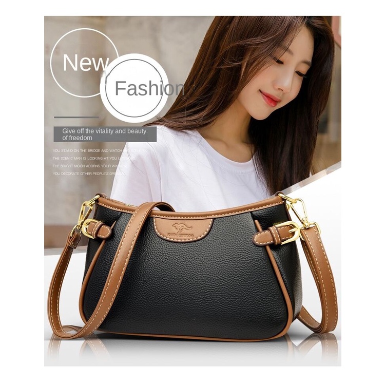 Hàng Mới Về Mới Túi Đeo Vai / Đeo Chéo mini Bằng Da Thật Thời Trang Cao Cấp Dễ Phối Đồ Cho Phụ Nữ Trung Niên