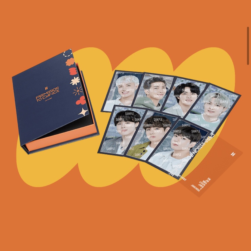 WEVERSE SHOP BTS PERMISSION TO DANACE MASSAGE PHOTO CARD FRAME ẢNH THẺ BTS PTD 2022