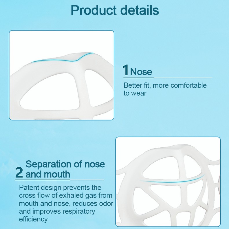 Giá Đỡ Khẩu Trang 3d Bằng Silicon Mềm Tiện Dụng