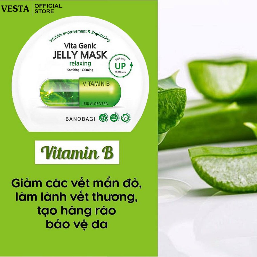 Hộp 10 Mặt Nạ Giấy Banobagi Jelly Vita Genic Mask Viên Thuốc Bổ Sung Vitamin Thần Thánh 30ml/Miếng | BigBuy360 - bigbuy360.vn