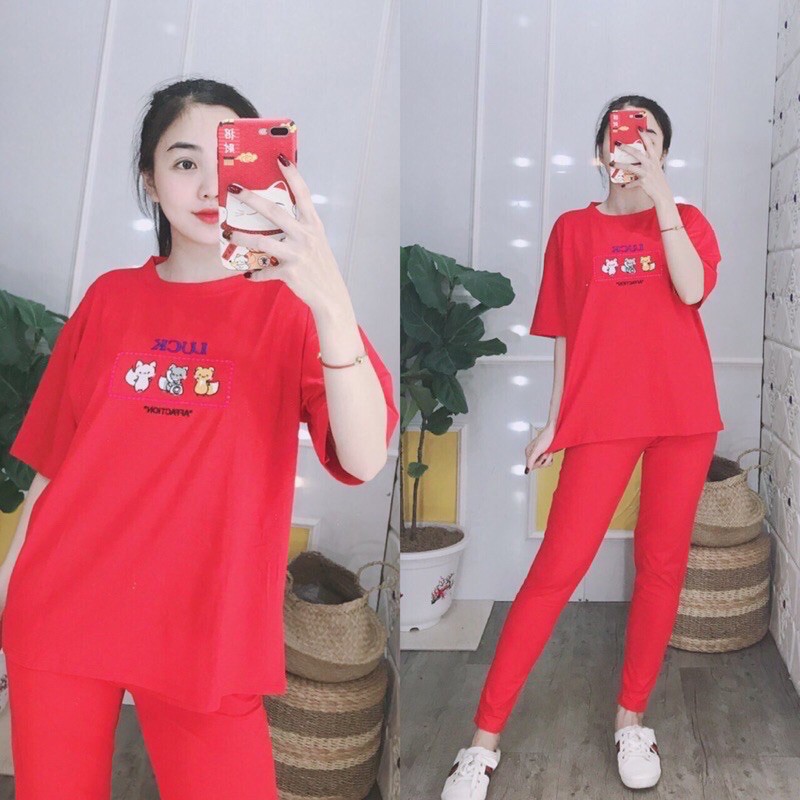 💗KHAI TRƯƠNG BÁN GIÁ VỐN💗( Có tới bigsize 80kg )Đồ bộ nữ dài set bộ nữ thun thêu - đồ bộ TyNa