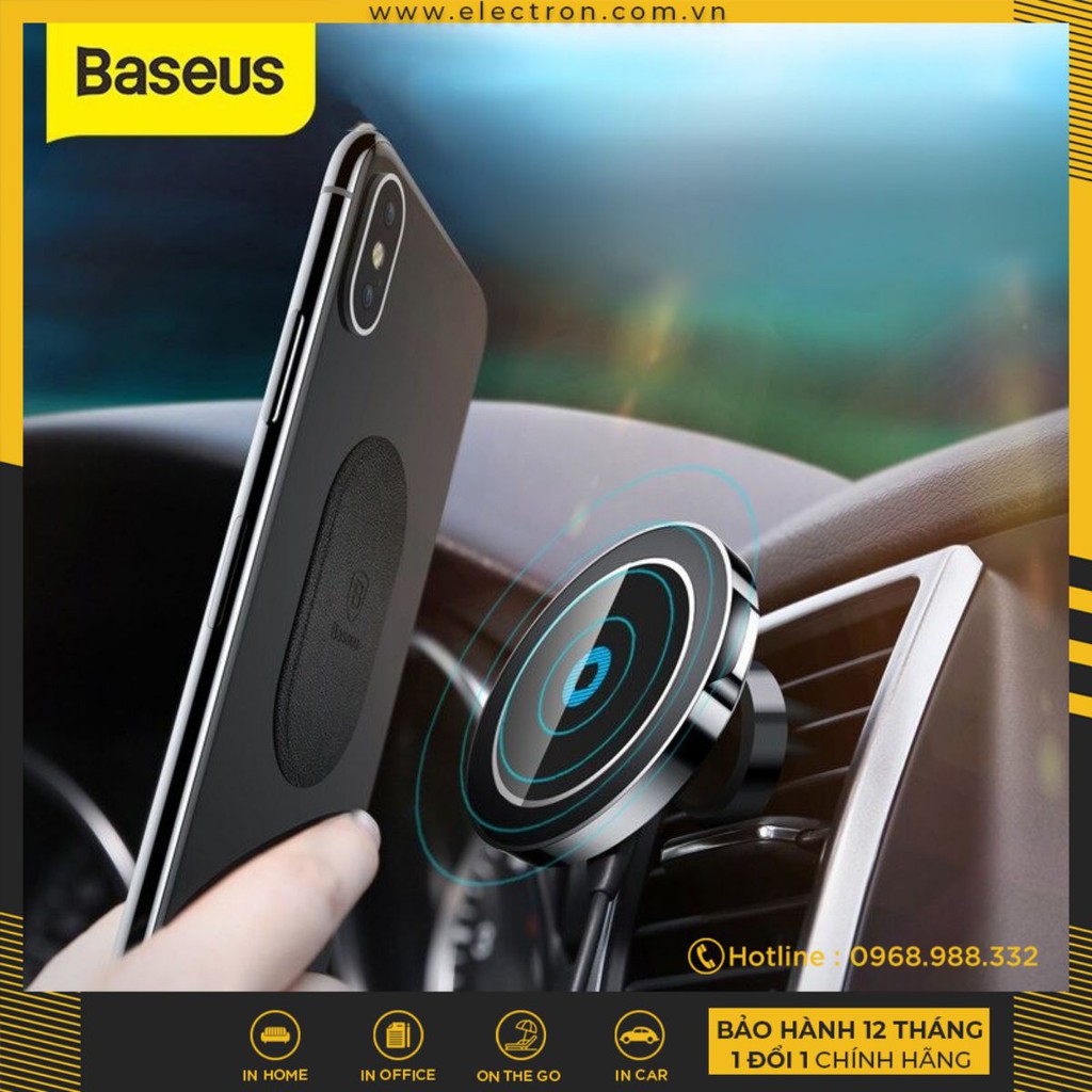 Đế giữ điện thoại tích hợp sạc không dây Baseus Big Ears Car Mount Wireless Charger