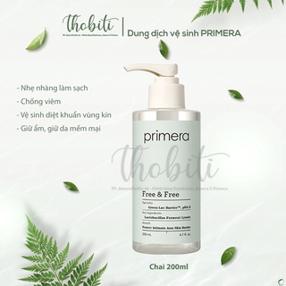 [Chai full 200ml] Dung dịch vệ sinh phụ nữ Primera Free & Free